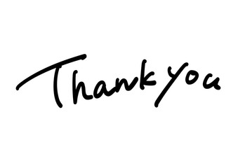 Handwritten thank you lettering &ndash; dynamic and joyful typography　