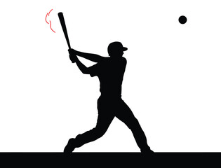 baseball player silhouette