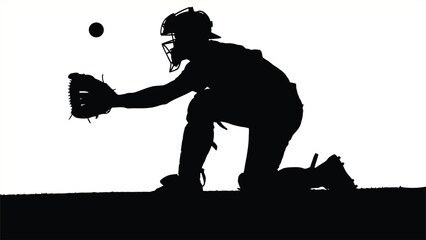 American Football Player Silhouette