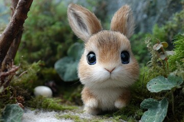 Fototapeta premium small adorable hare