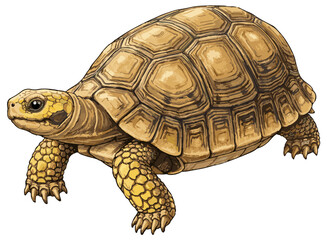 Obraz premium Indotestudo elongata illustration art
