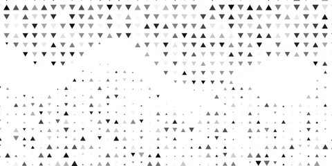 Obraz premium Triangular geometric pattern. Black white triangle background .