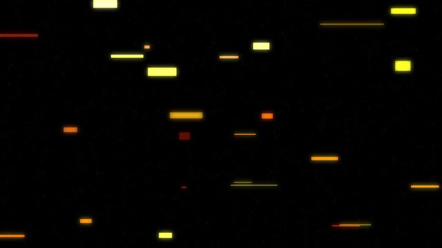 Abstract digital data packets moving across a black screen representing network communication and information flow