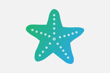 Obraz premium This icon depicts a stylized starfish with five rounded arms.