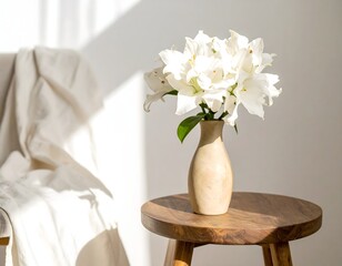 A Scandinavian Style Interior with Minimalist Furniture and Neutral Colors