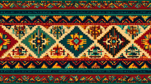 Inca pattern background