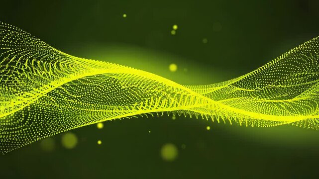 Dynamic Luminous Particle Stream, data visualization concept