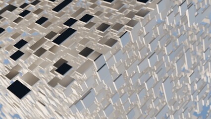 Abstract 3d illustration with layers of planes © JoseVicenteCarratala