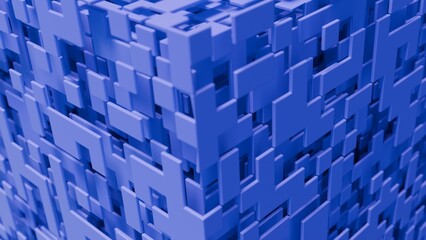 Abstract 3d illustration with layers of planes © JoseVicenteCarratala