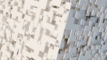 Abstract 3d illustration with layers of planes © JoseVicenteCarratala