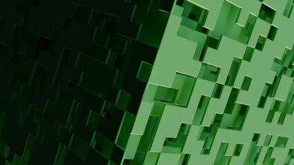 Abstract 3d illustration with layers of planes