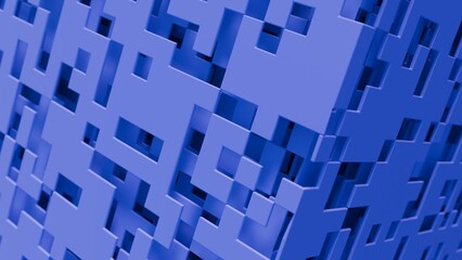 Abstract 3d illustration with layers of planes