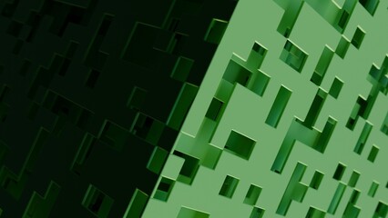 Abstract 3d illustration with layers of planes