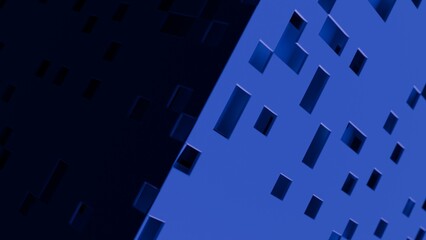 Abstract 3d illustration with layers of planes