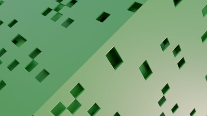 Abstract 3d illustration with layers of planes