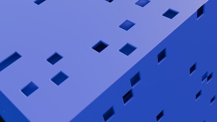 Abstract 3d illustration with layers of planes