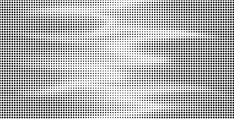 Halftone pattern with gradient effect in black and
