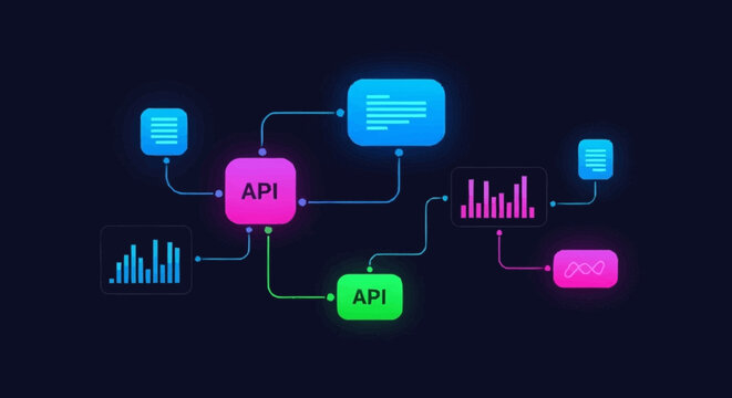 Dynamic Application Programming Interface (API) ecosystem facilitating seamless data exchange and robust system integration across various digital services and platforms