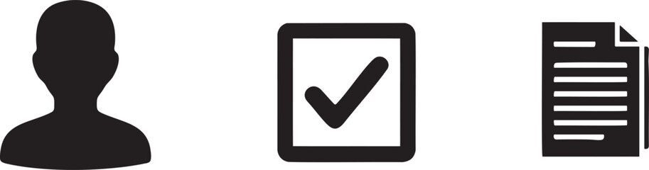 File User Icons Set for Profile Document Access