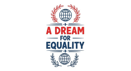Fototapeta premium A Dream for Equality - Global Unity and Social Justice Concept