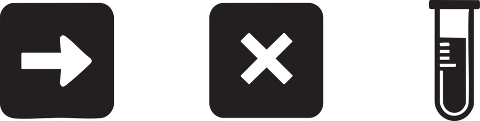 Obraz premium Logistics Science Forward Close Delete and Test Tube