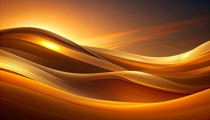 シネマティックな光に包まれた黄金の砂丘
