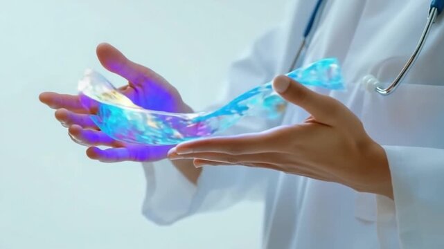 A captivating visual journey into the future of healthcare. Experience the convergence of technology and medicine through stunning imagery. AI