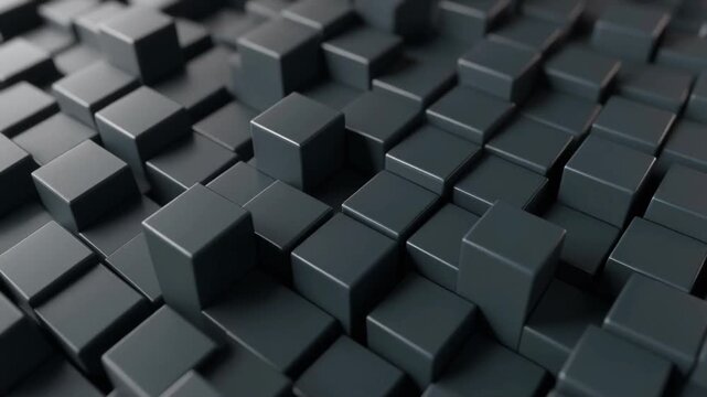 Repeating Abstract Geometric Shapes Moving in Perfect Rhythm, Symbolic Unity and Order, Modern Minimal Motion Background Loop