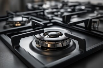 Cooking action on a gas stove modern kitchen culinary equipment indoor setting close-up view home cooking concept for seo impact