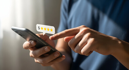 Person holding a phone and a credit card