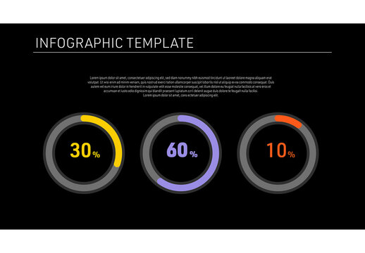 Professional Circular Charts Infographic