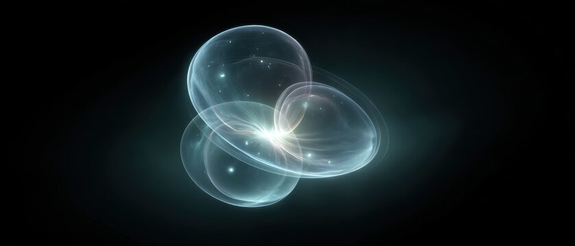 Minimalist Visualization of Transparent Hyaloplasm in Abstract Background