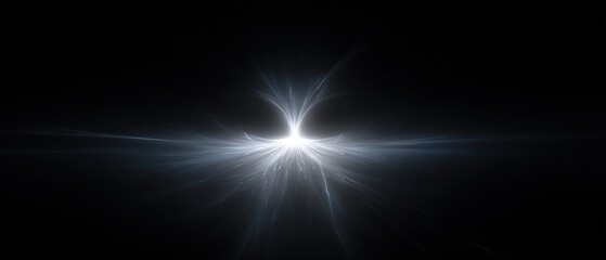 Fototapeta premium Pulsing Light Emitter in Minimalist Abstract Design