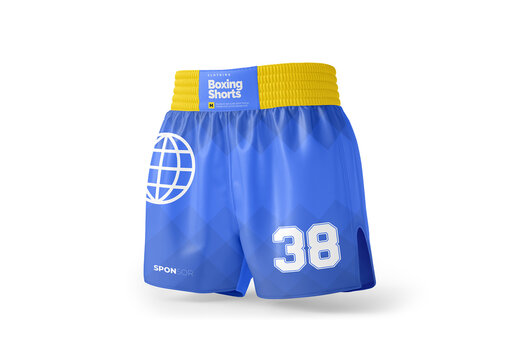 Boxing Shorts Mockup