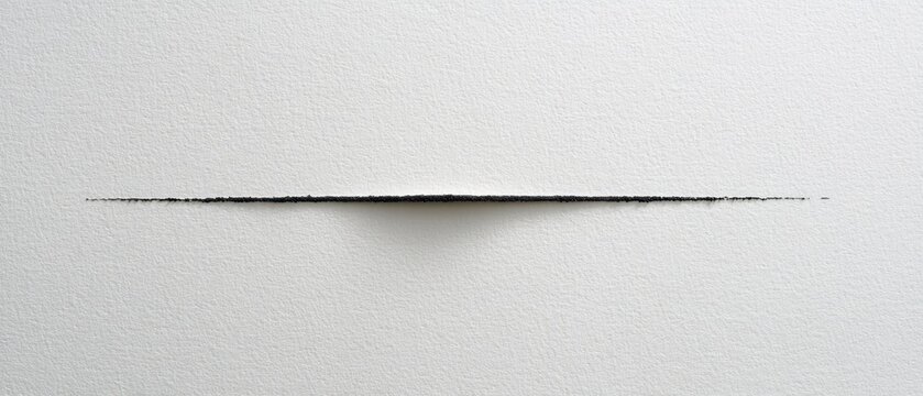 Minimalist Black Line in Dateline Setting on White Background