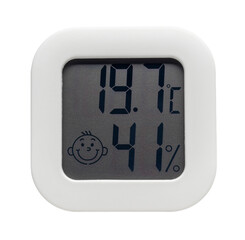 room electronic thermometer on a white isolated background