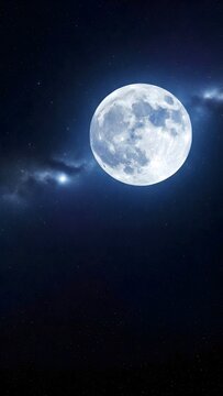 A breathtaking vertical composite image of a massive crescent moon dominating the starry night sky. Perfect for mobile wallpapers.