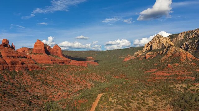 Red Rock Formations In Sedona, Arizona - Timelapse