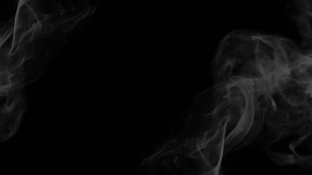 Smoke smoke material on smoke black background