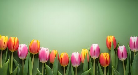 Vibrant tulips celebrating international women's day with beauty and empowerment