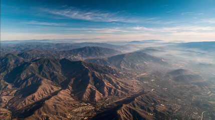 A mountain range with a body of water in the foreground. The water is blue and the mountains are covered in snow