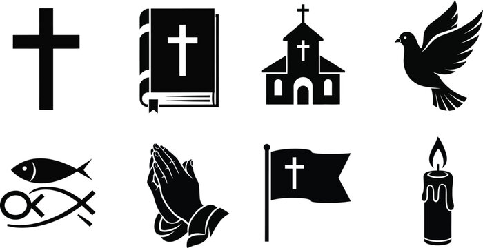 Easter sunday symbols of faith and resurrection