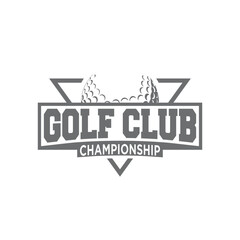 This golf design looks professional and classic, perfect for use as a tournament emblem, golf community identity, or design on sports merchandise.