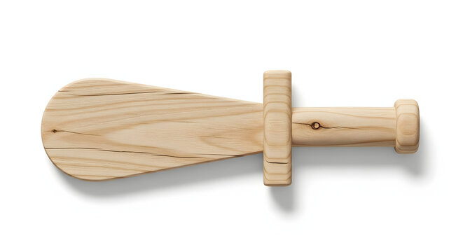 Simple wooden toy sword for imaginative and adventurous boys roleplay