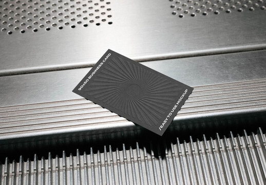 Industrial 90x50 Business Card Mockup