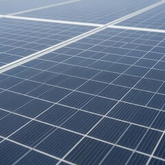 Close-up View of Solar Panel Array for Clean Energy and Sustainable Power Generation in Modern Eco-Friendly Technologies