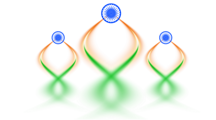 Tribute to the Tricolor Ethereal Ashoka Chakra Composition