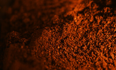 ground Coffee beans texture close up.  espresso background	