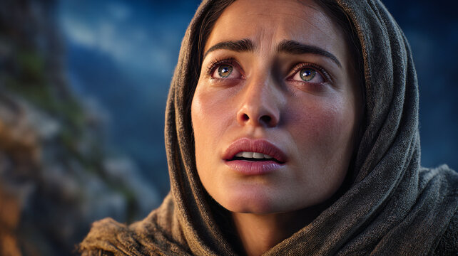 The face of Mary Magdalene. The Life of Christ.