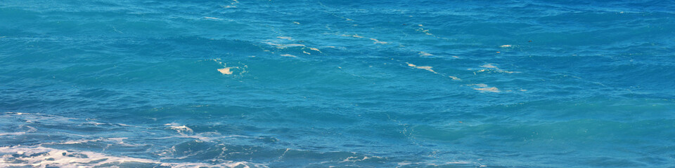 Top view of seawater at the French Riviera. Abstract nature landscape background